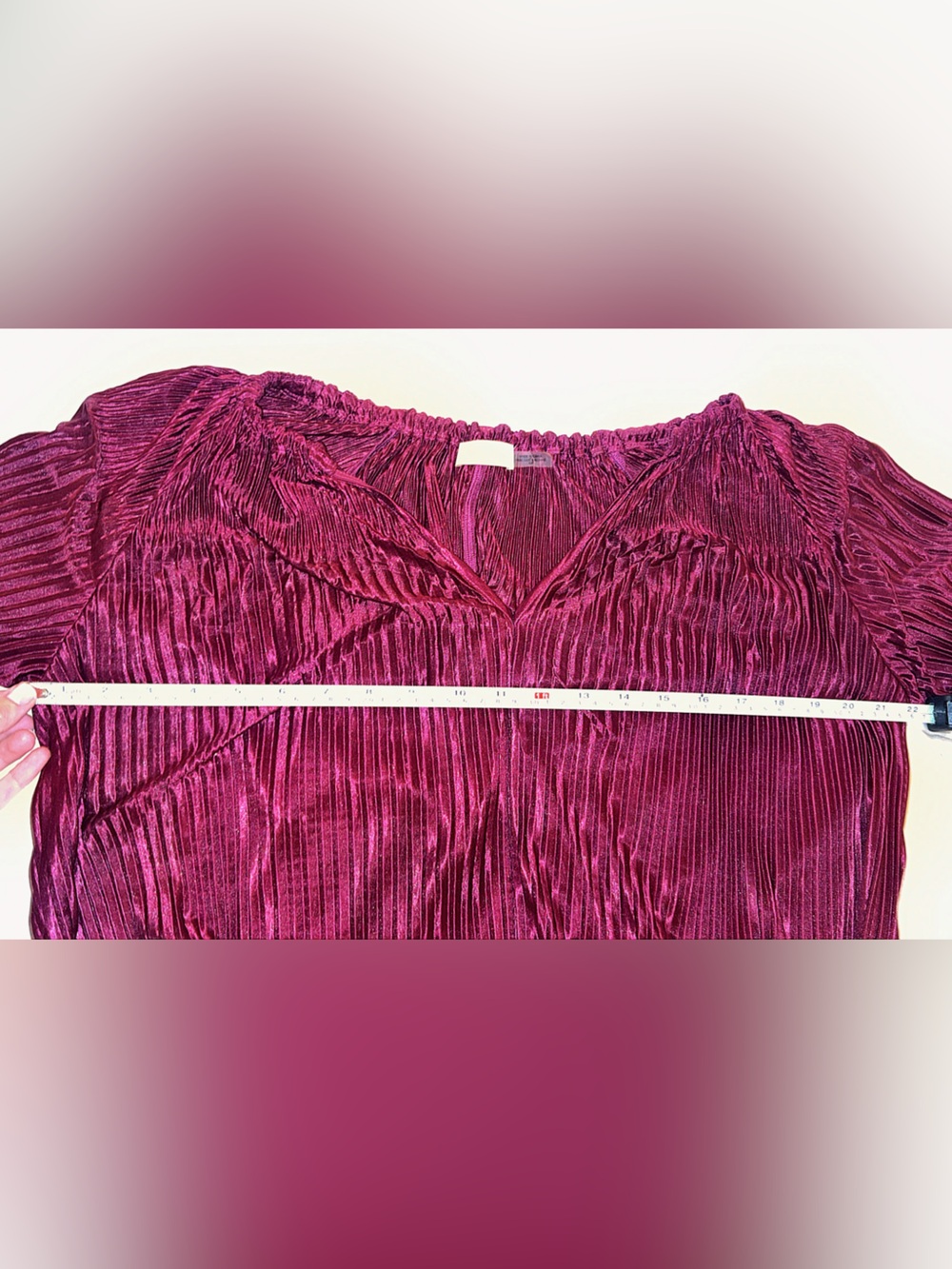 Like New Ramy Brook Lenon Pleated Balloon Sleeve Top Size Small - Picture 8 of 10